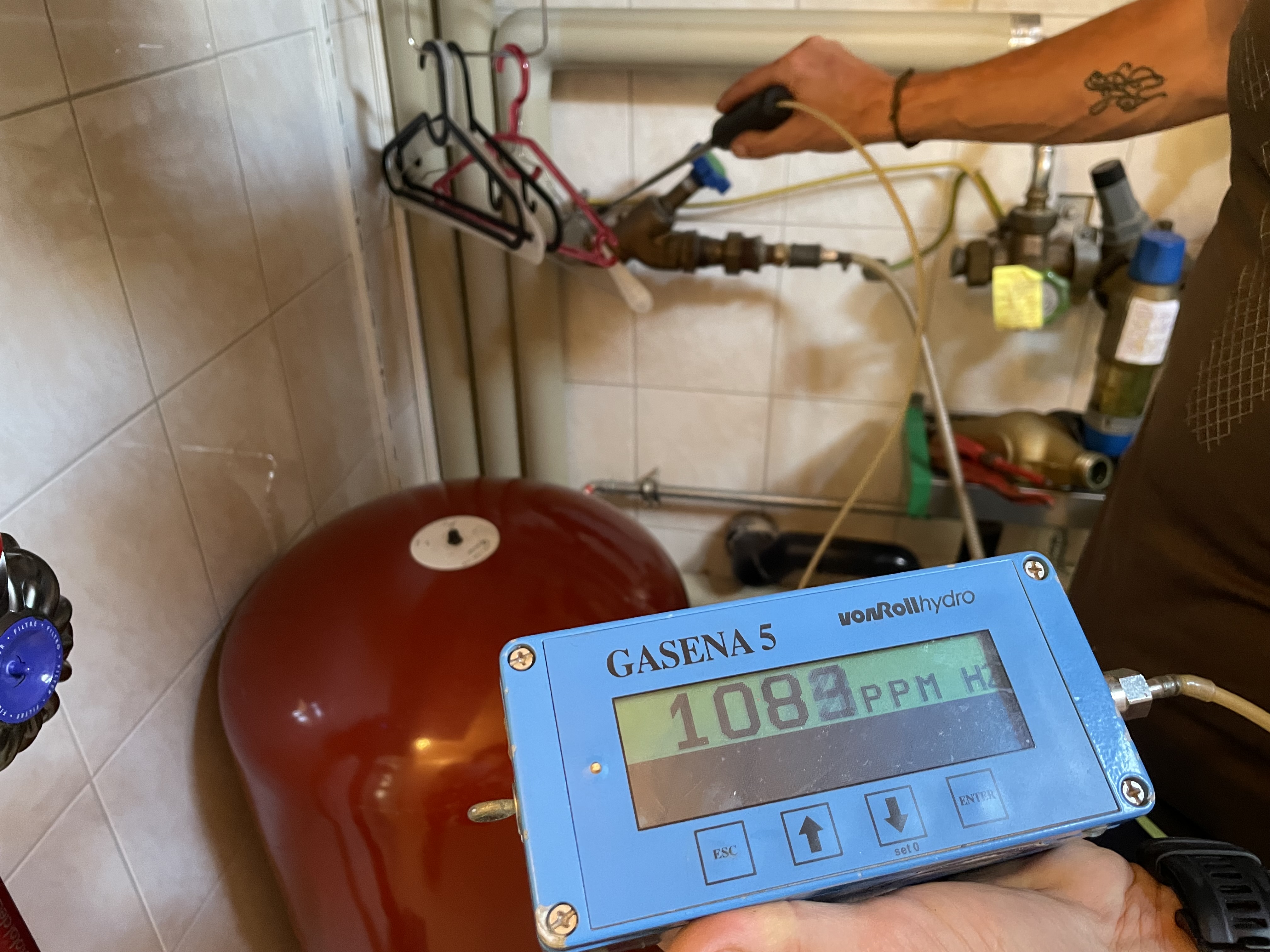 Test avec gaz traceur