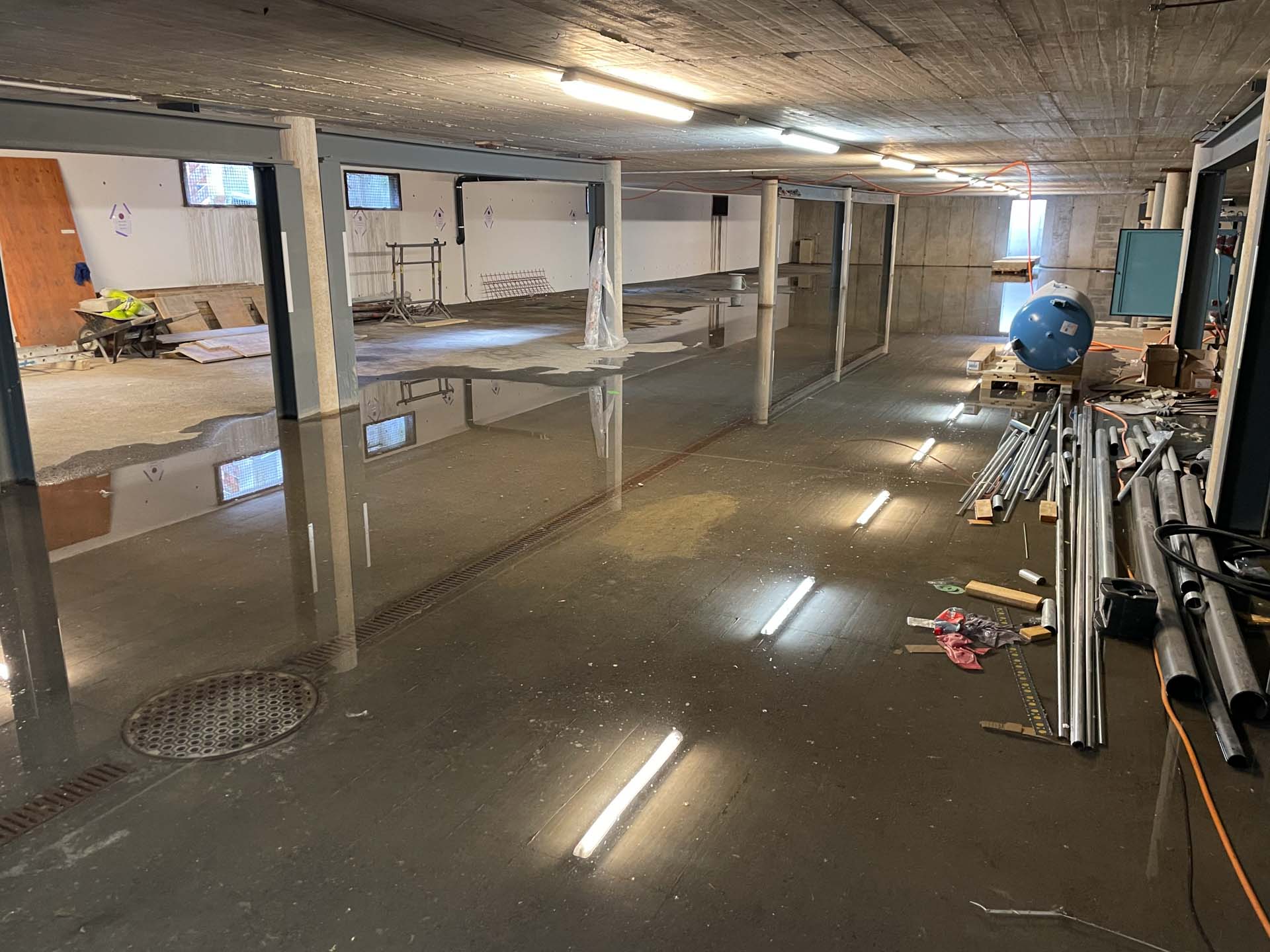 Inondation garage souterrain